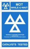 1n - H/duty pack of 3 Official MOT signs