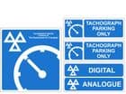 1n - H/Duty Tachograph 4 signs pack
