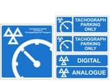 1n - H/Duty Tachograph 4 signs pack