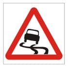 1n - Slippery Road sign