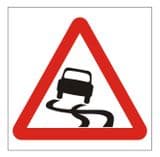 1n - Slippery Road sign