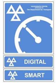 1n - Tachograph Centre '3' Signs Pack