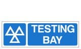 1o - H/duty MOT Testing Bay sign