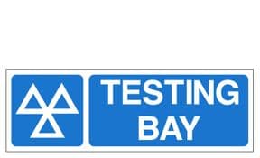 1o - H/duty MOT Testing Bay sign
