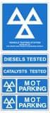 1o - H/duty pack of 5 Official MOT signs