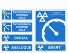 1o- H/Duty Tachograph 6 signs pack