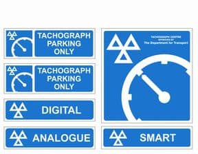 1o- H/Duty Tachograph 6 signs pack