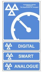 1o - Tachograph Centre '4' Signs Pack