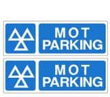 1p - H/duty pack of 2 Official MOT Parking signs