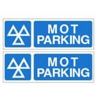 1p - H/duty pack of 2 Official MOT Parking signs