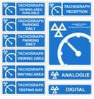 1p - H/Duty Tachograph 10 signs pack