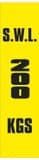 1p - SWL 200 KGS (V) label