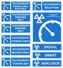1q - H/Duty Tachograph 11 signs pack