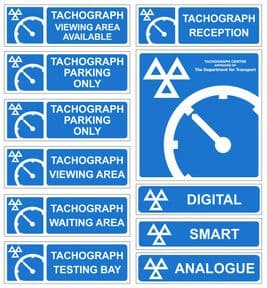 1q - H/Duty Tachograph 11 signs pack