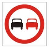 1q - No Overtaking sign