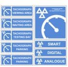 1q - Tachograph Centre '9' Signs Pack'