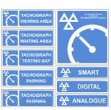 1q - Tachograph Centre '9' Signs Pack'