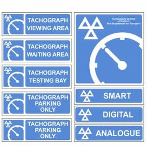 1qq - Tachograph Centre '9' Signs Pack' v2