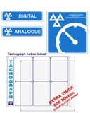 1r - H/Duty Tachograph 4 signs pack