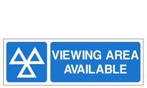 1r - H/duty Viewing Area Available sign