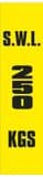 1r - SWL 250 KGS (V) label