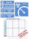 1rr - Tachograph Centre '6' Signs Pack'