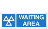 1s - H/duty MOT Waiting Area sign