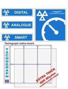 1s - H/Duty Tachograph 5 signs pack