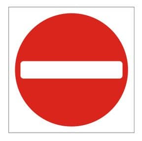 1s - No Entry sign