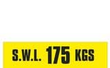 1t - SWL 175 KGS (H) label