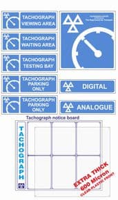 1tt - Tachograph Centre '9' Signs Pack'