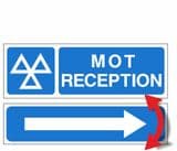1uu - H/duty VOSA DVSA MOT Reception sign & Bidirectional Arrow