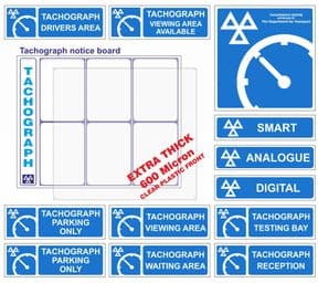 1v - H/Duty Tachograph 13 signs pack