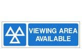 1v - H/duty Viewing Area Available sign