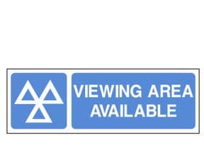 1v - MOT Viewing Area Available sign