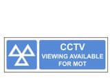 1w - MOT CCTV Viewing Available For MOT sign