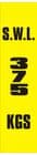 1w - SWL 375 KGS (V) label