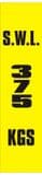 1w - SWL 375 KGS (V) label