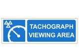 1x - H/Duty Tachograph Viewing Area sign