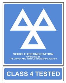 1x - MOT & Class 4 Tested - 2 sign pk