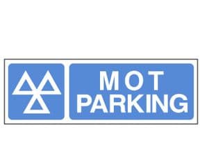 1x - MOT Parking sign