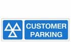 1y - H/duty Customer Parking sign