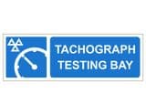 1y - H/Duty Tachograph Testing Bay sign