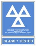 1y - MOT & Class 7 Tested - 2 sign pk