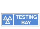 1y - MOT Testing Bay sign
