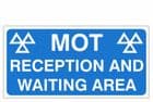 1z - H/duty MOT Reception & Waiting Area sign