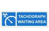 1z - H/Duty Tachograph Waiting Area sign