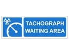 1z - H/Duty Tachograph Waiting Area sign