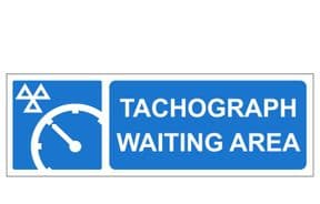 1z - H/Duty Tachograph Waiting Area sign