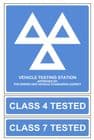 2a - MOT & Class 4 & 7 Tested - 3 sign pk